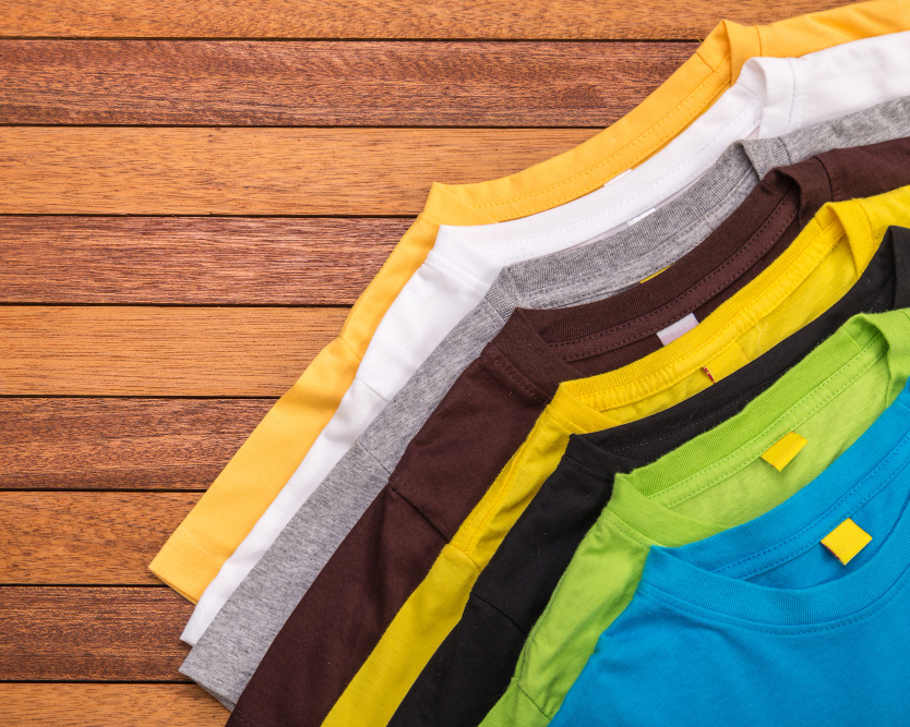colorful t-shirts